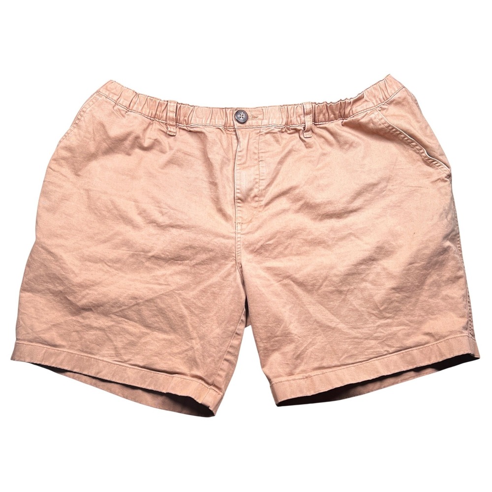Chubbies Shorts Mens XXL Tan Brown 7" Inseam Elastic Waist Originals Chino Twill